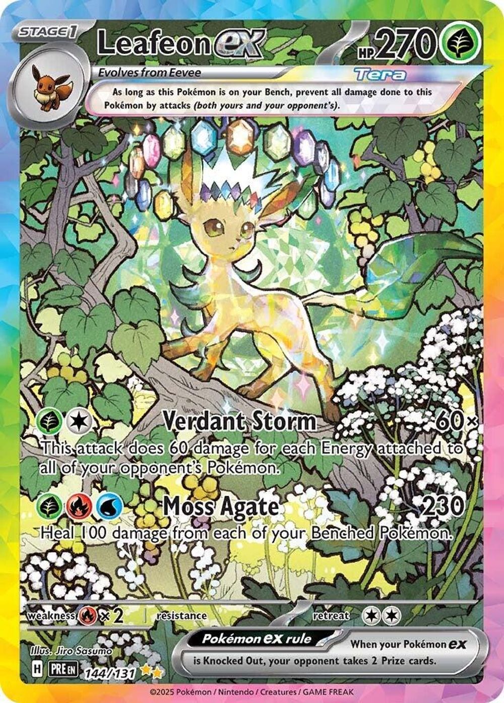 Leafeon ex - 144/131 — SV: Prismatic Evolutions