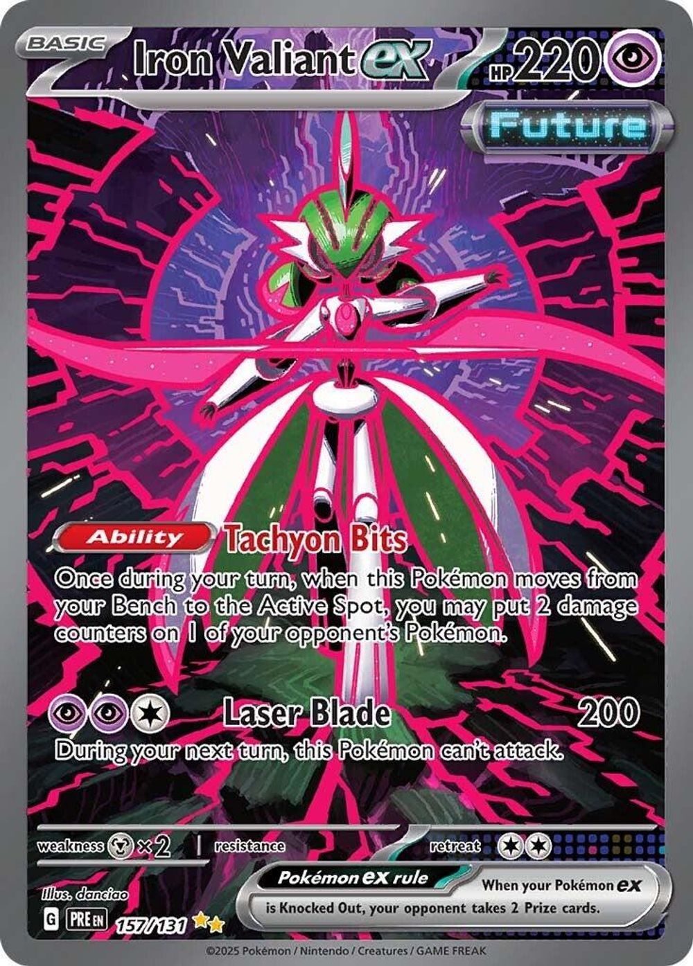 Iron Valiant ex — SV: Prismatic Evolutions