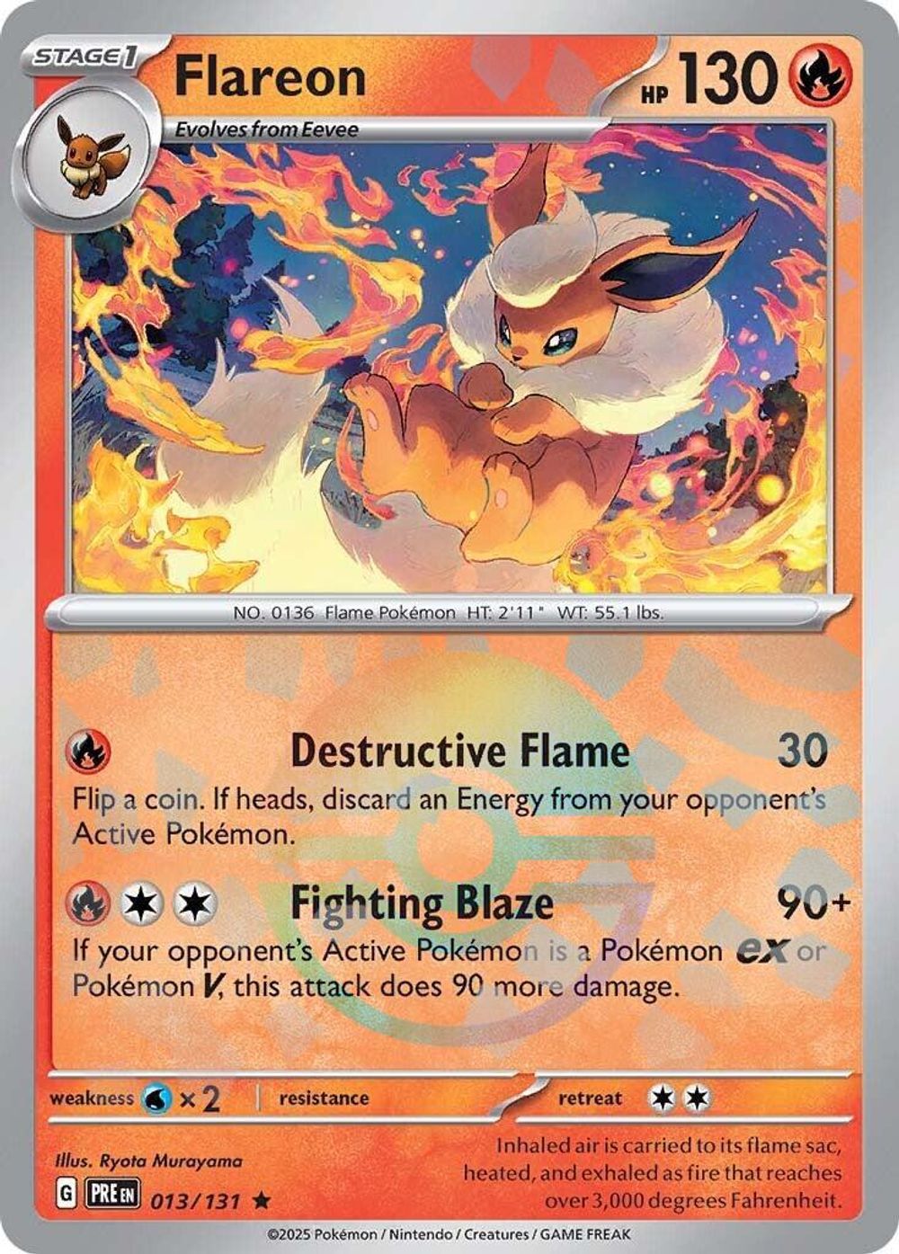 Flareon (Poke Ball Pattern) — SV: Prismatic Evolutions