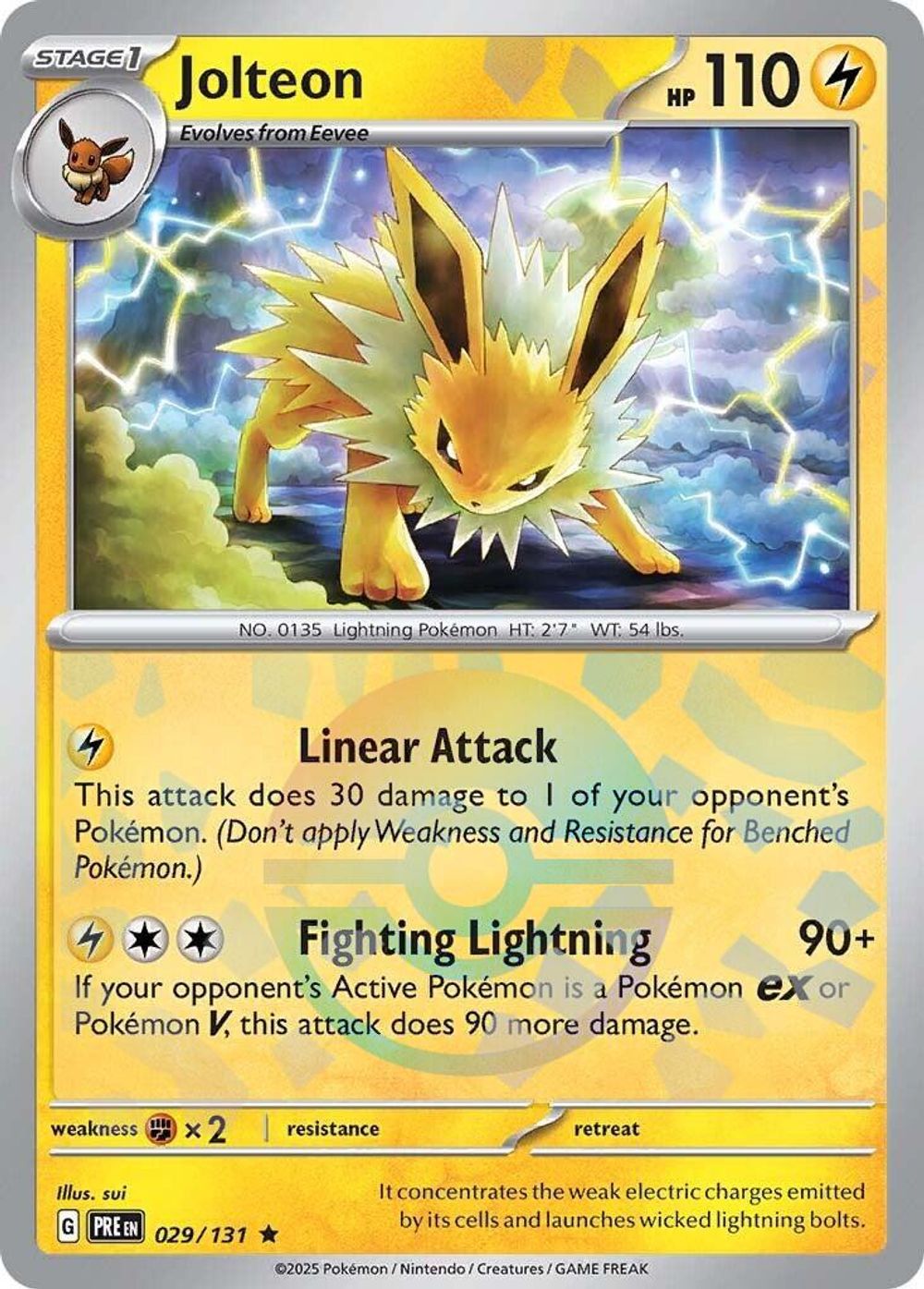 Jolteon (Poke Ball Pattern) — SV: Prismatic Evolutions