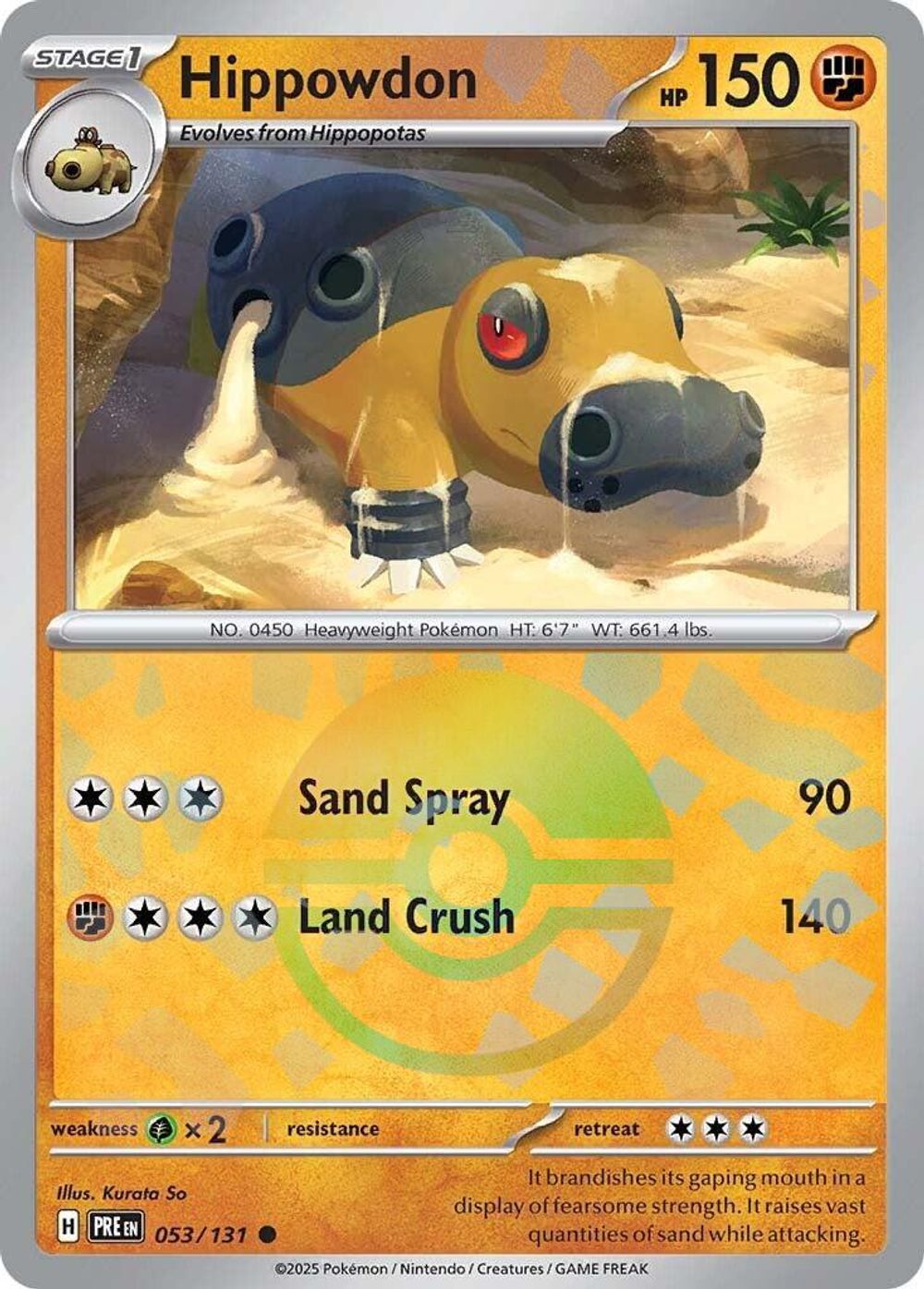 Hippowdon (Poke Ball Pattern) — SV: Prismatic Evolutions