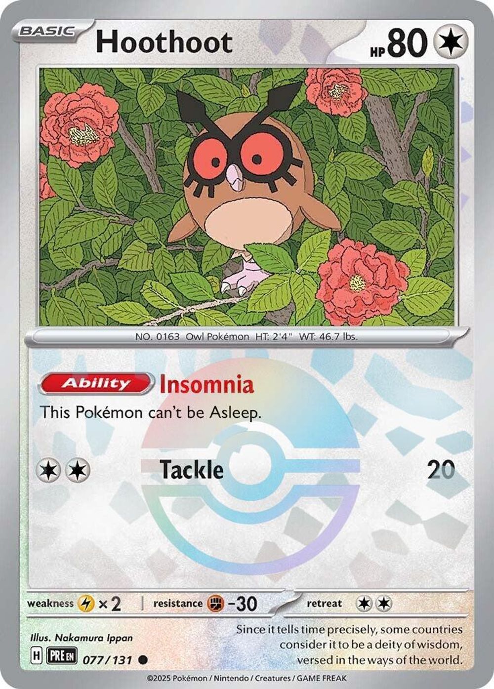 Hoothoot (Poke Ball Pattern) — SV: Prismatic Evolutions