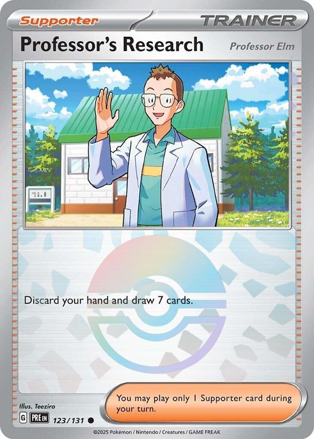Professor's Research [Professor Elm] (Poke Ball Pattern) — SV: Prismatic Evolutions