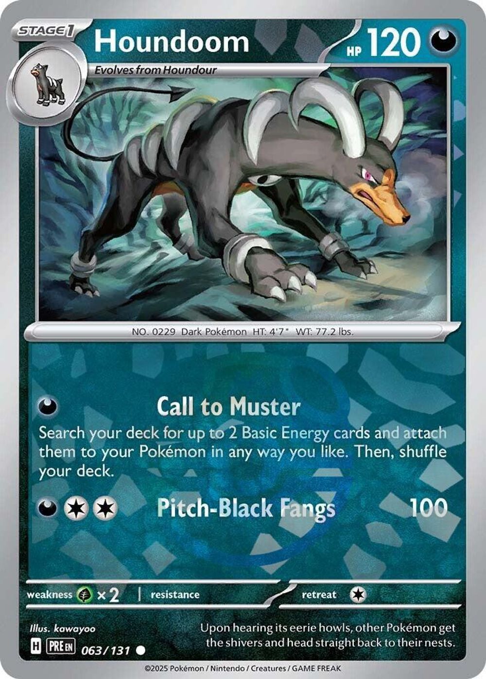Houndoom (Master Ball Pattern) — SV: Prismatic Evolutions