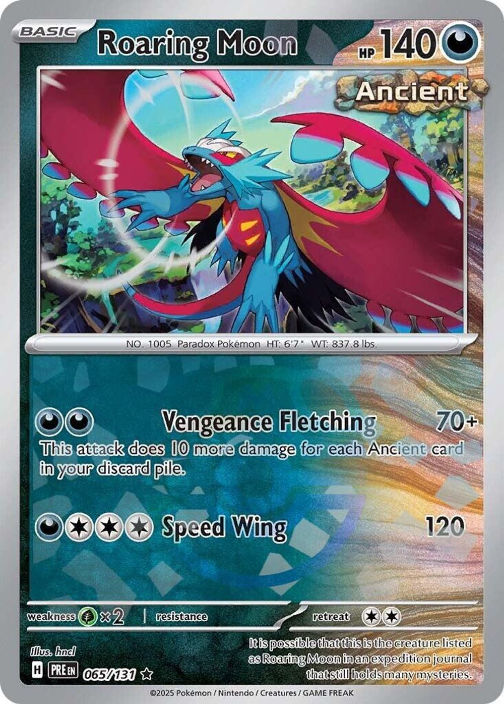 Roaring Moon (Master Ball Pattern) — SV: Prismatic Evolutions