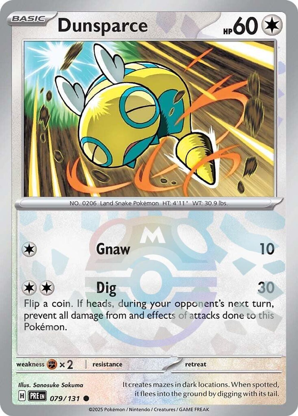 Dunsparce (Master Ball Pattern) — SV: Prismatic Evolutions