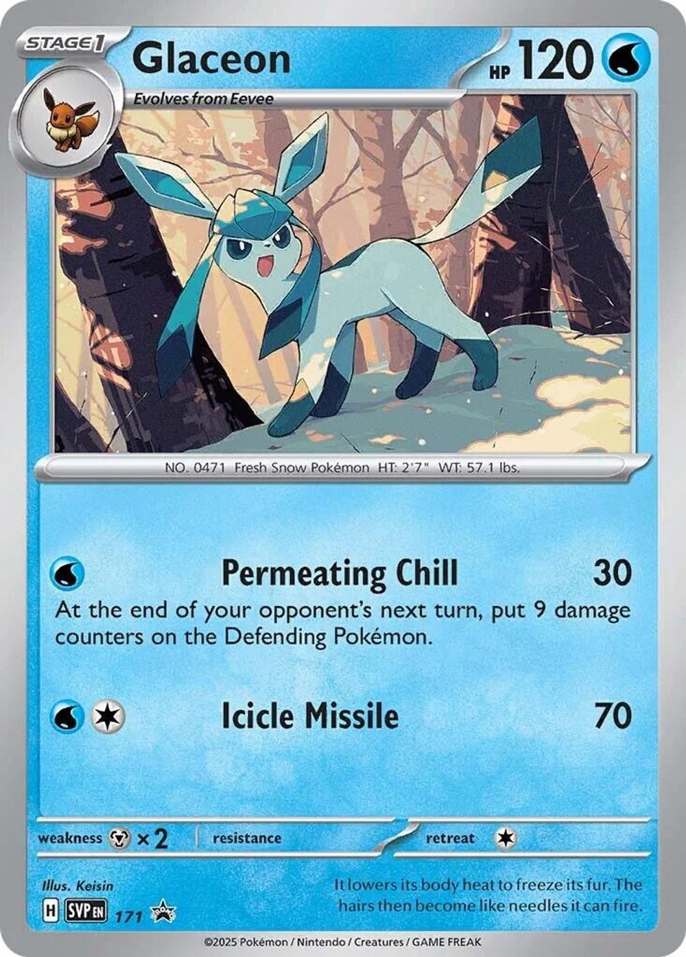 Glaceon - 171 (Cosmos Holo) — SV: Scarlet & Violet Promo Cards