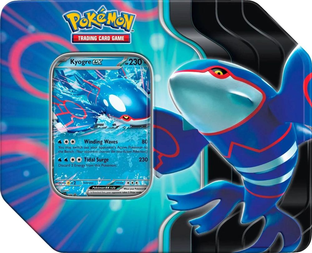 Azure Legends Tin [Kyogre ex] — Miscellaneous Cards & Products