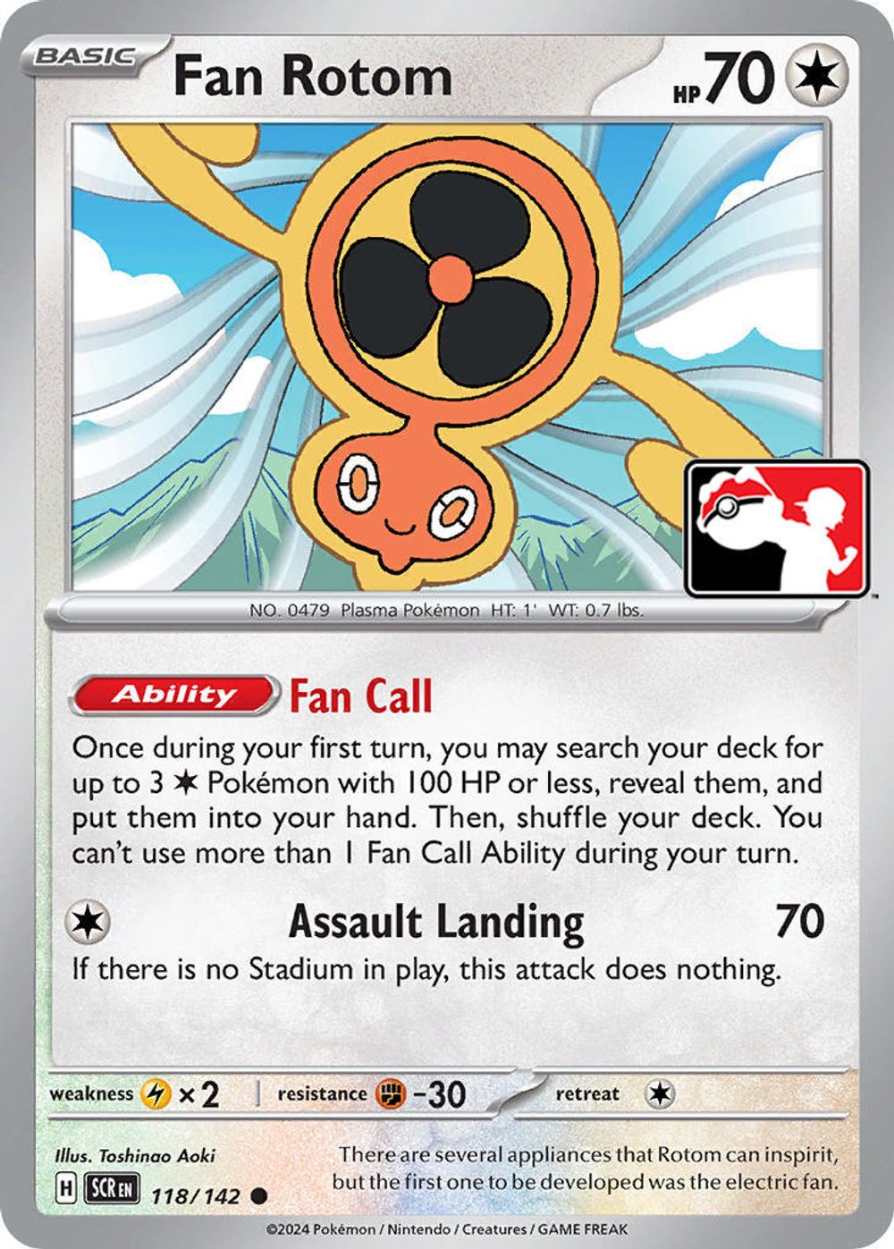 Fan Rotom — Prize Pack Series Cards