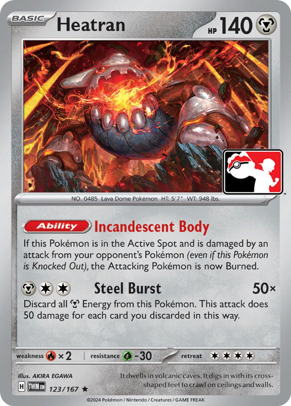 Heatran — Prize Pack Series Cards