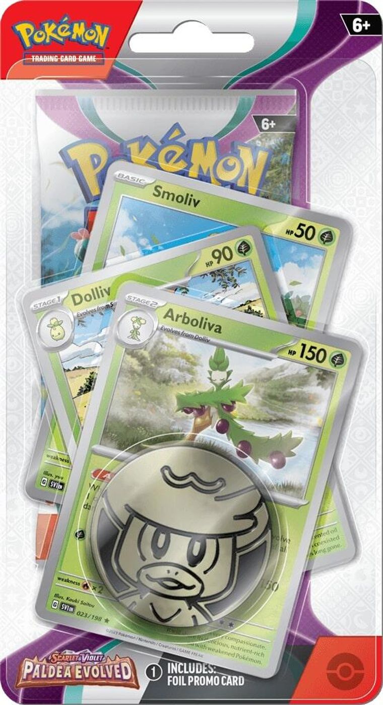 Paldea Evolved Premium Checklane Blister [Arboliva] — SV02: Paldea Evolved