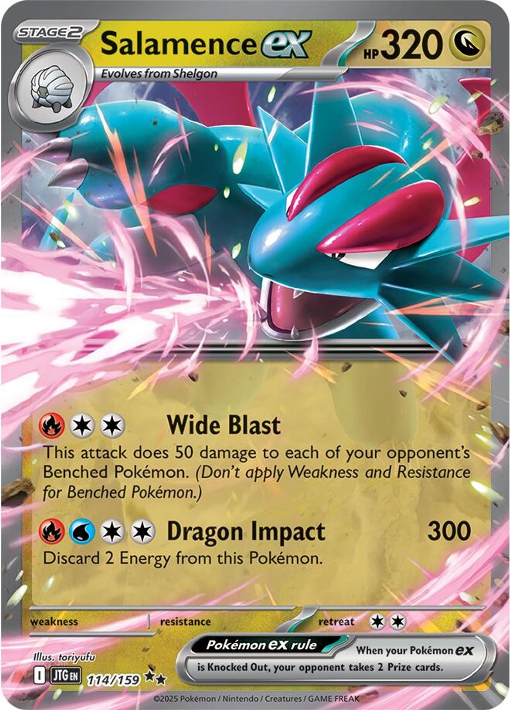Salamence ex - 114/159 — SV09: Journey Together