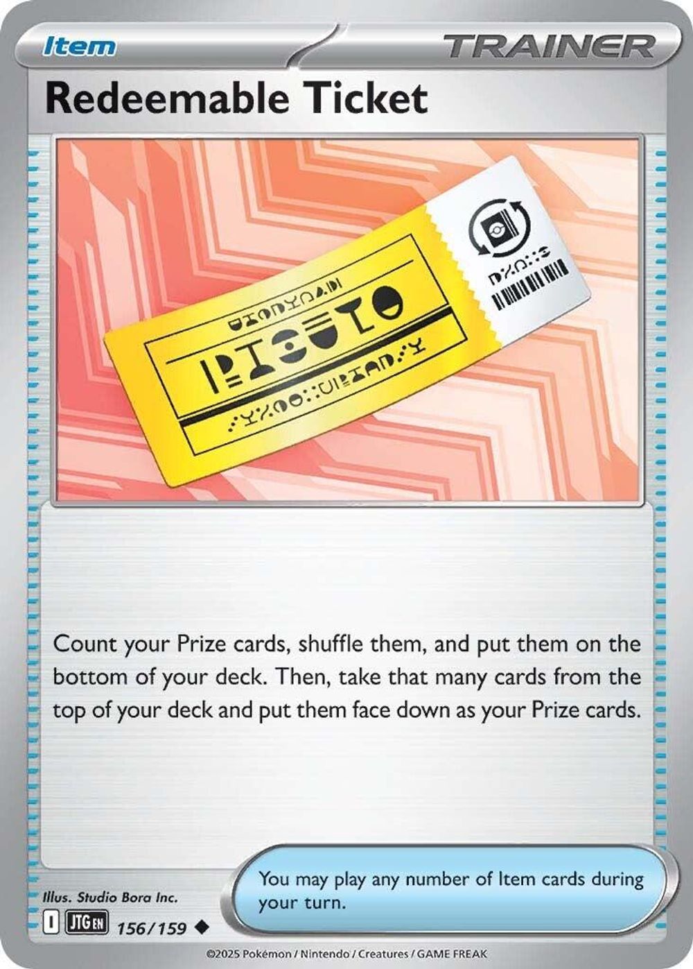 Redeemable Ticket — SV09: Journey Together