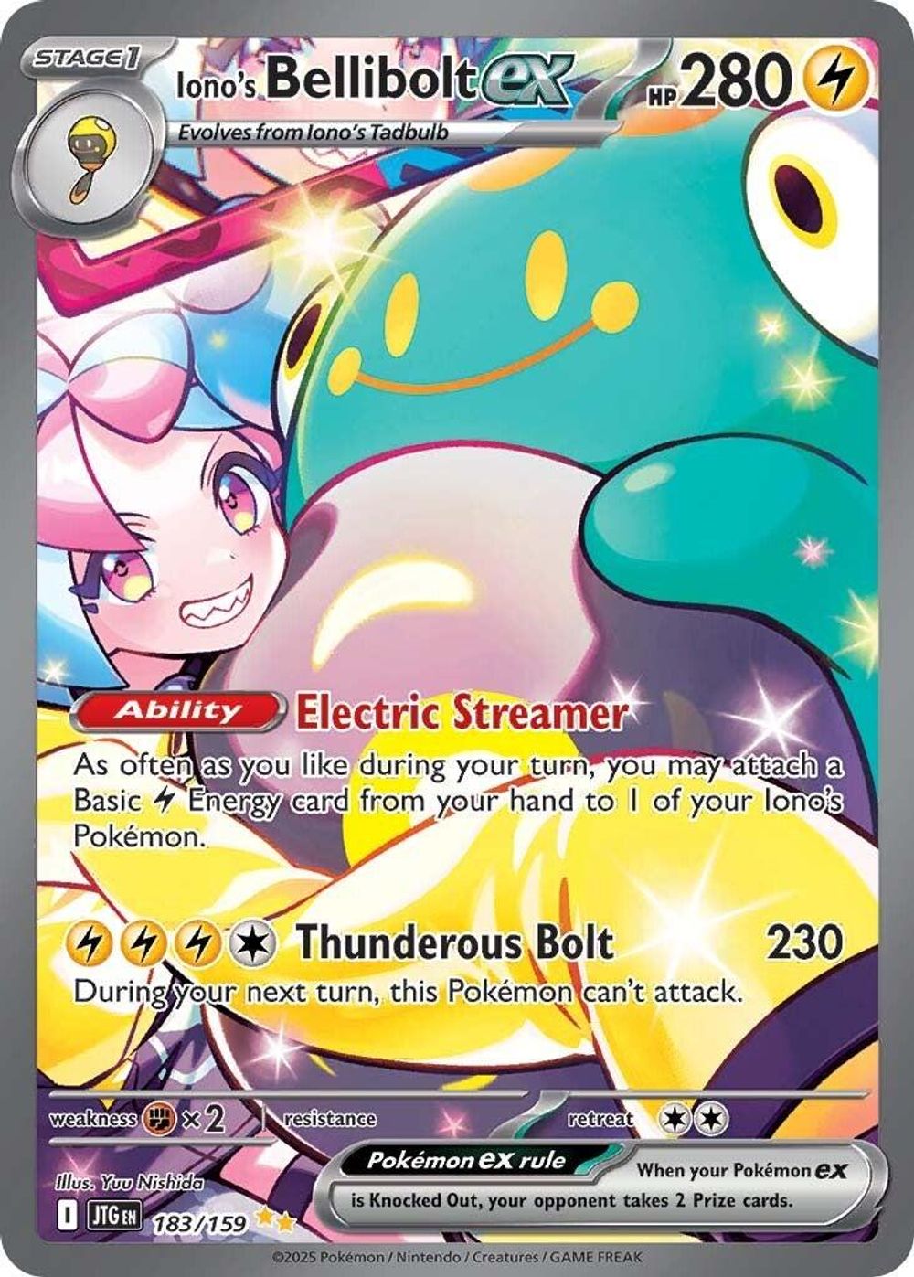 Iono's Bellibolt ex - 183/159 — SV09: Journey Together