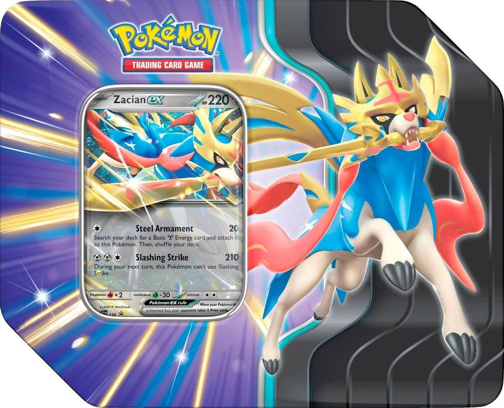 Slashing Legends Tin [Zacian ex] — Miscellaneous Cards & Products