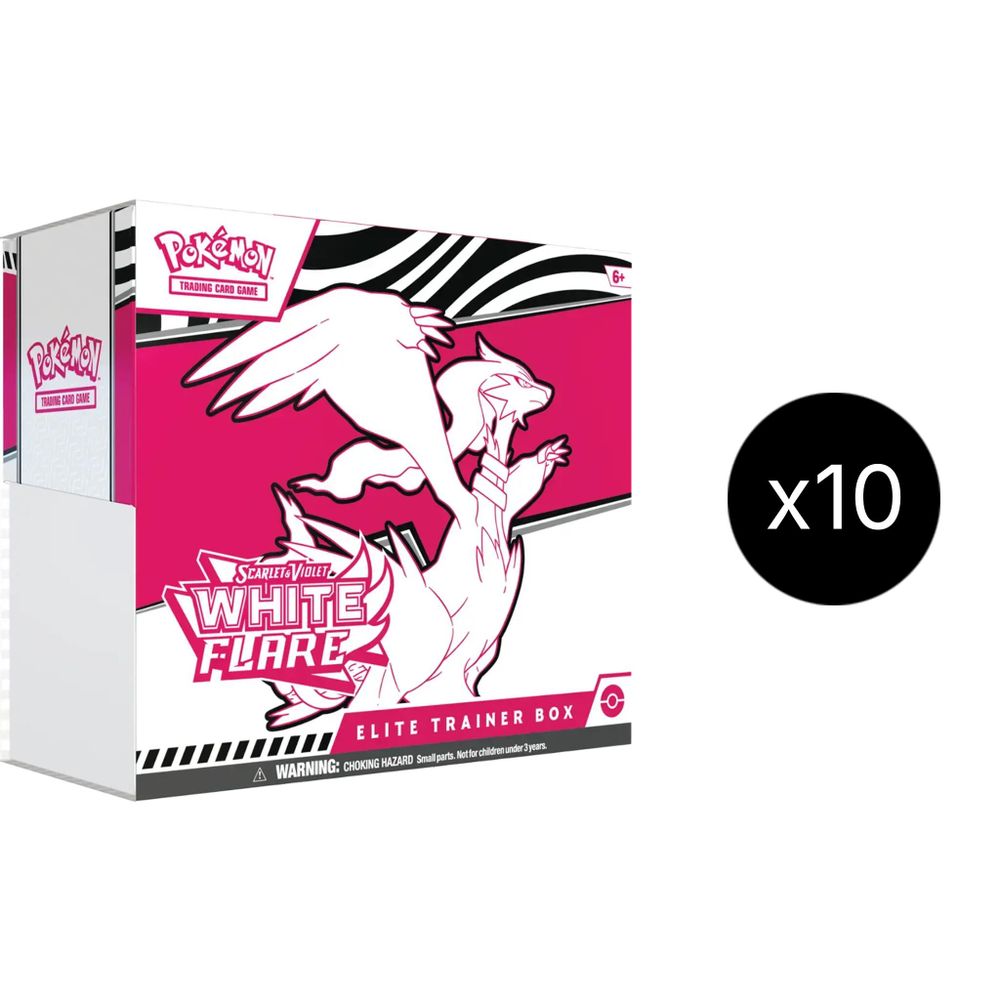 White Flare Elite Trainer Box Case — SV: White Flare