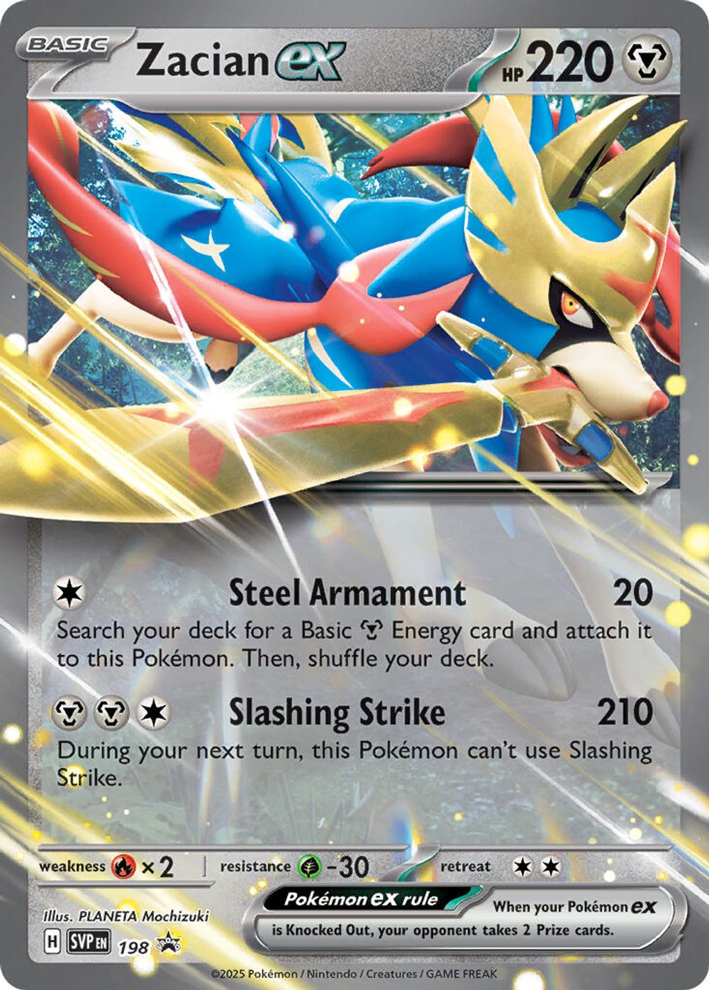 Zacian ex - 198 — SV: Scarlet & Violet Promo Cards