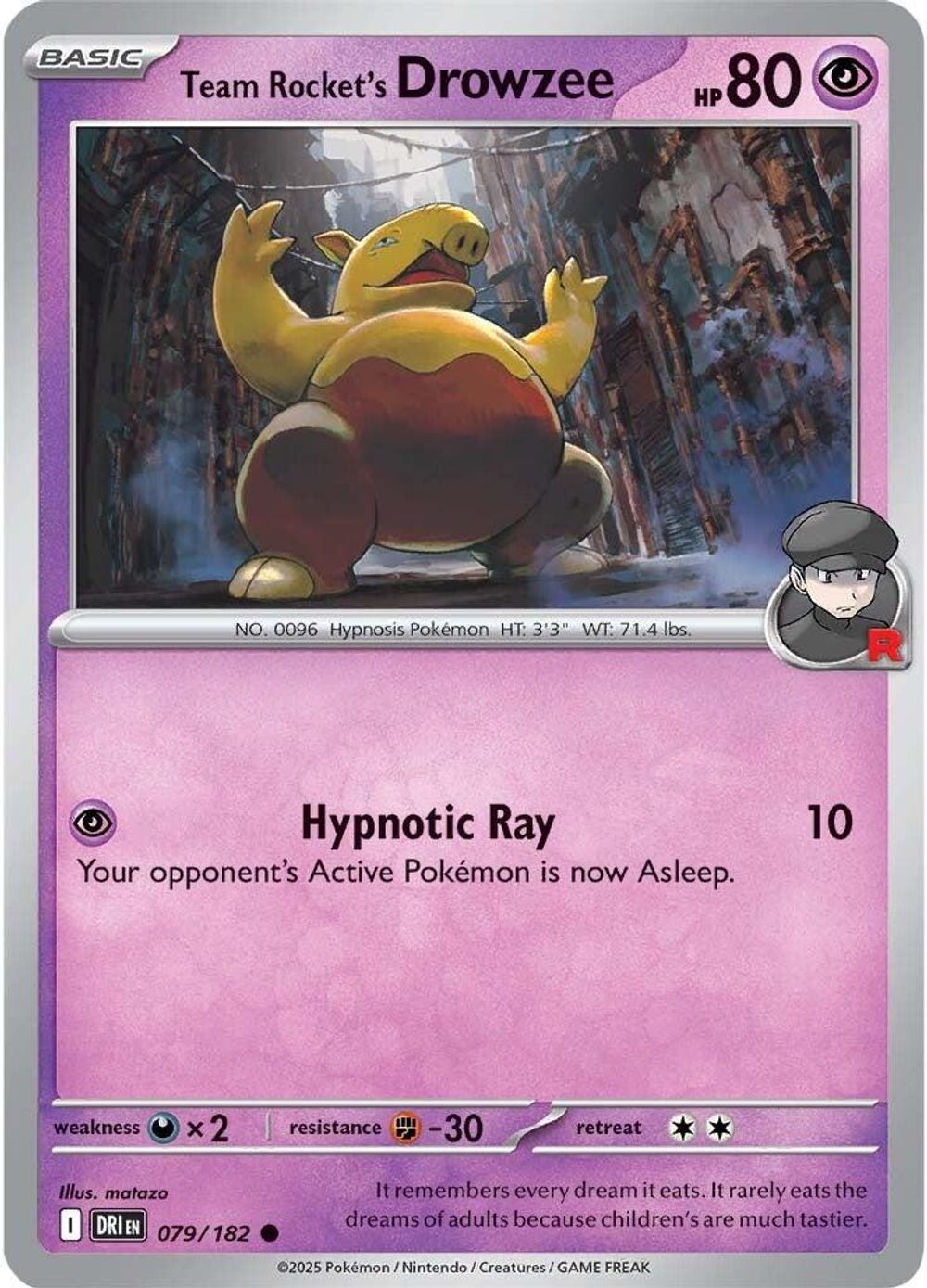 Team Rocket's Drowzee — SV10: Destined Rivals