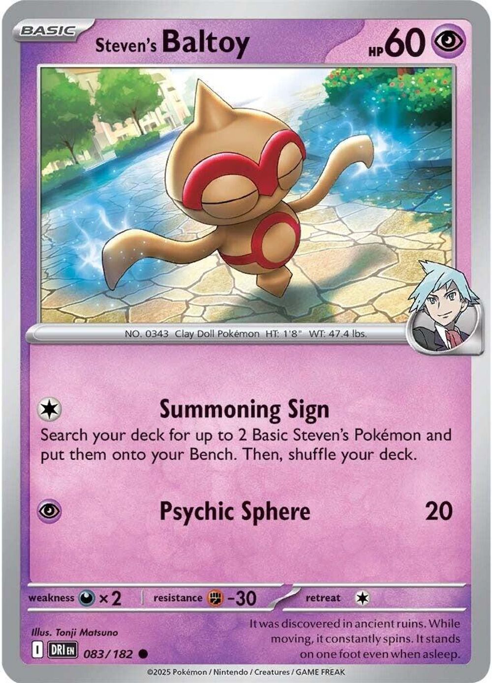 Steven's Baltoy — SV10: Destined Rivals