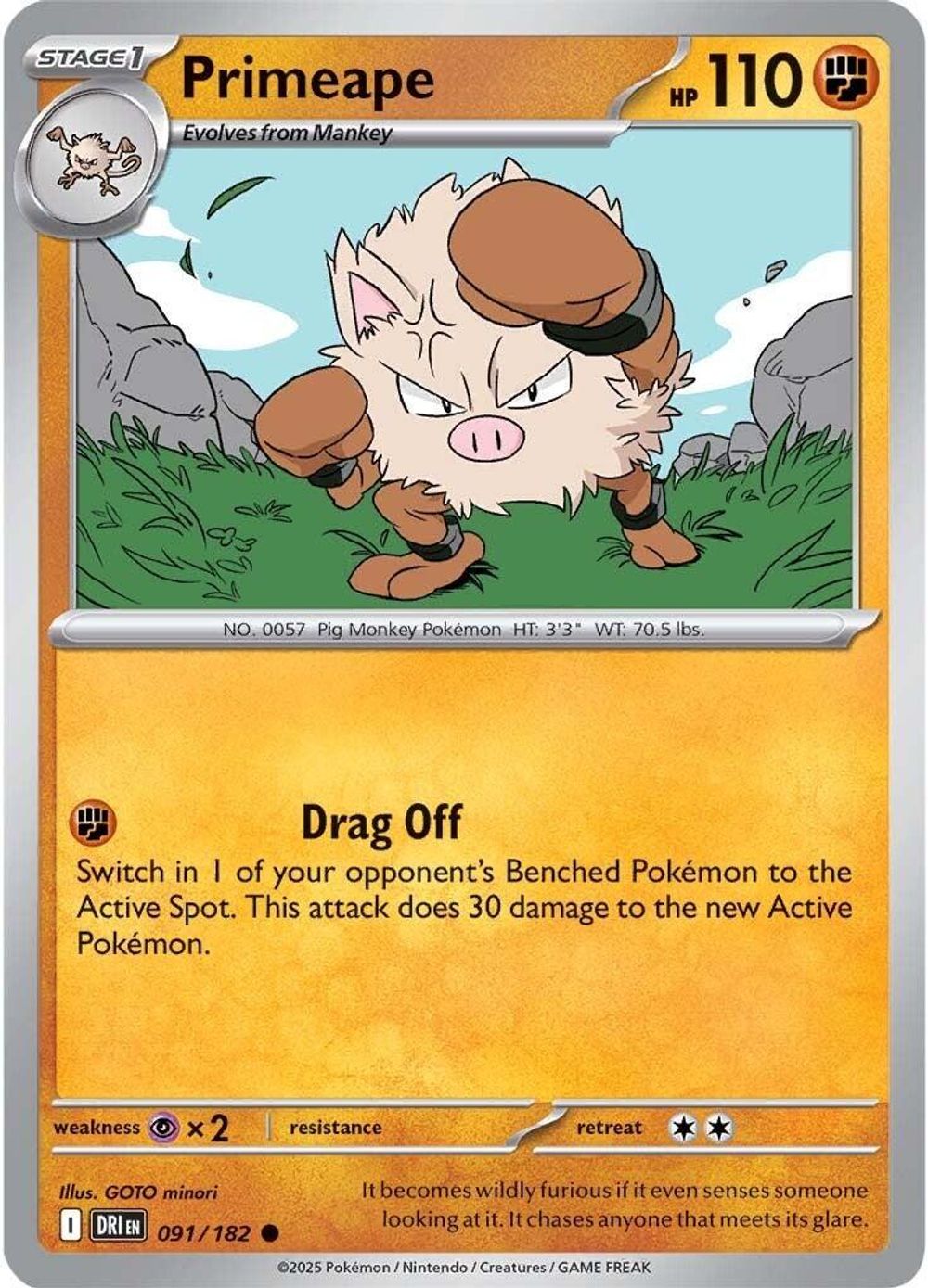 Primeape — SV10: Destined Rivals