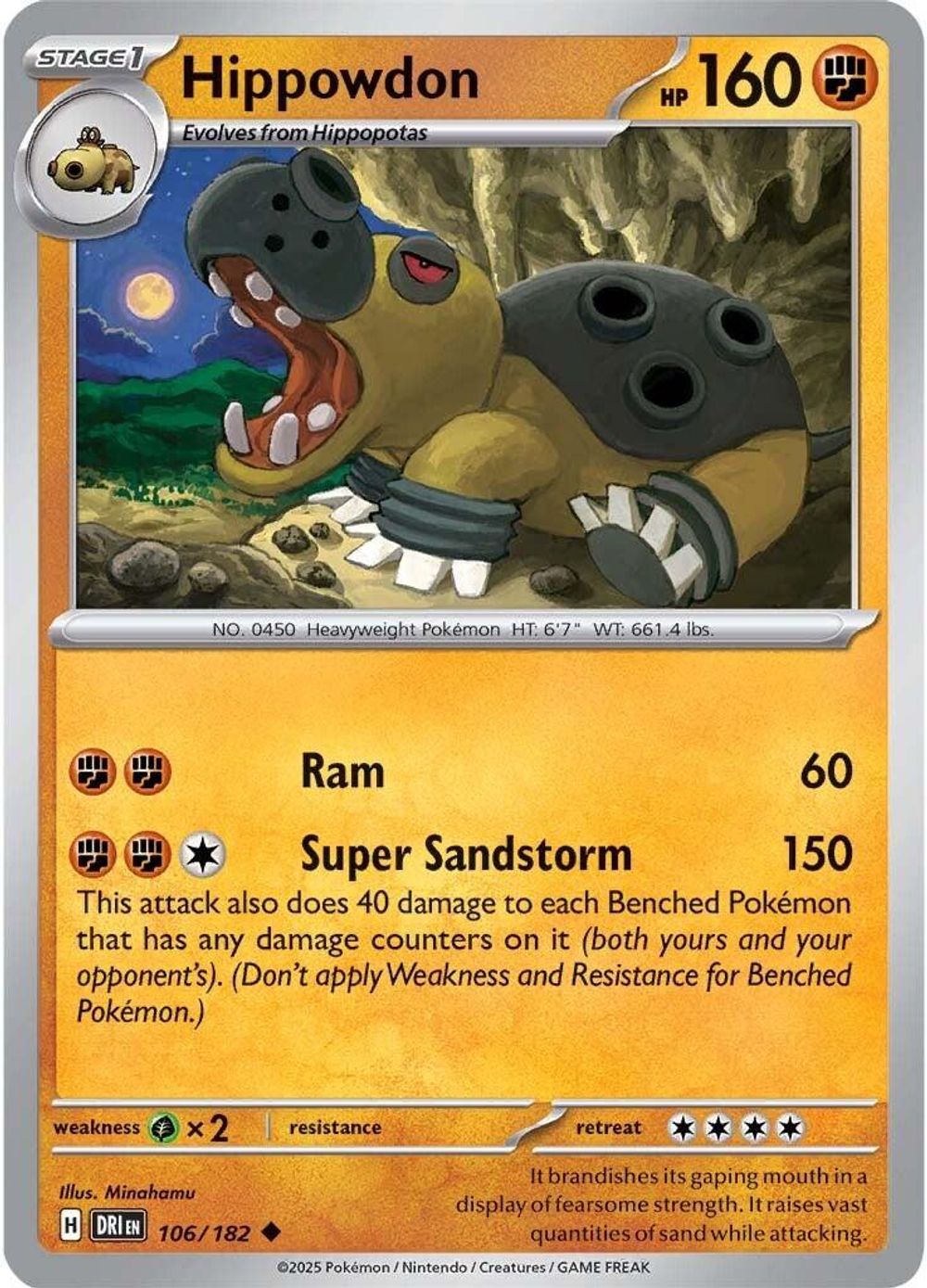 Hippowdon — SV10: Destined Rivals