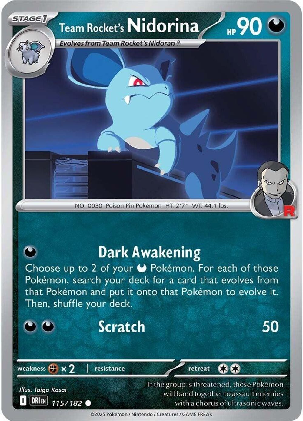 Team Rocket's Nidorina — SV10: Destined Rivals