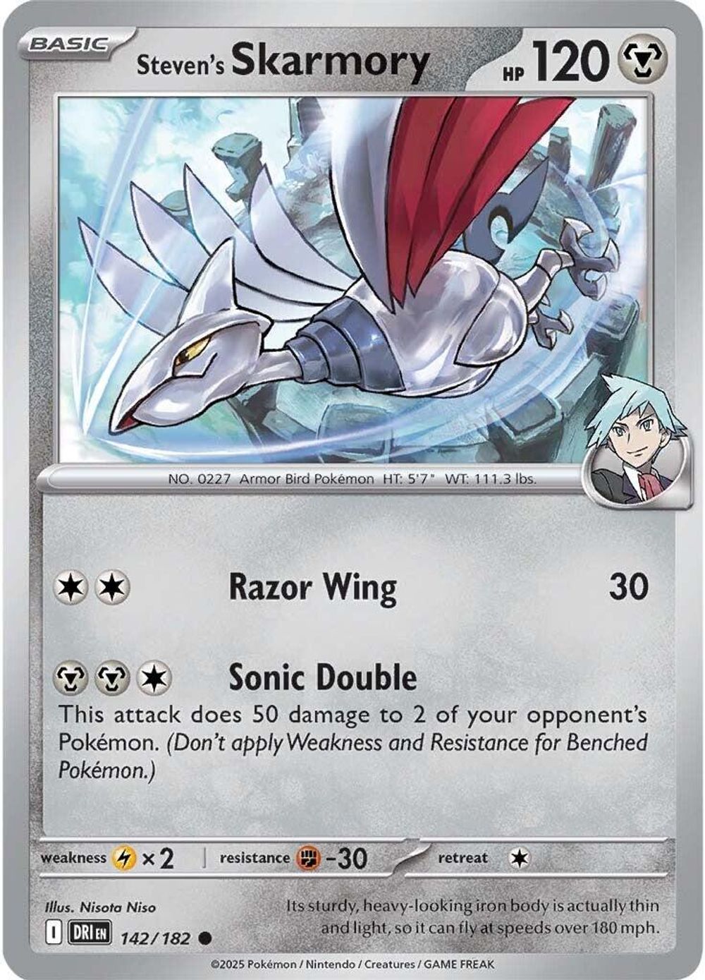 Steven's Skarmory — SV10: Destined Rivals