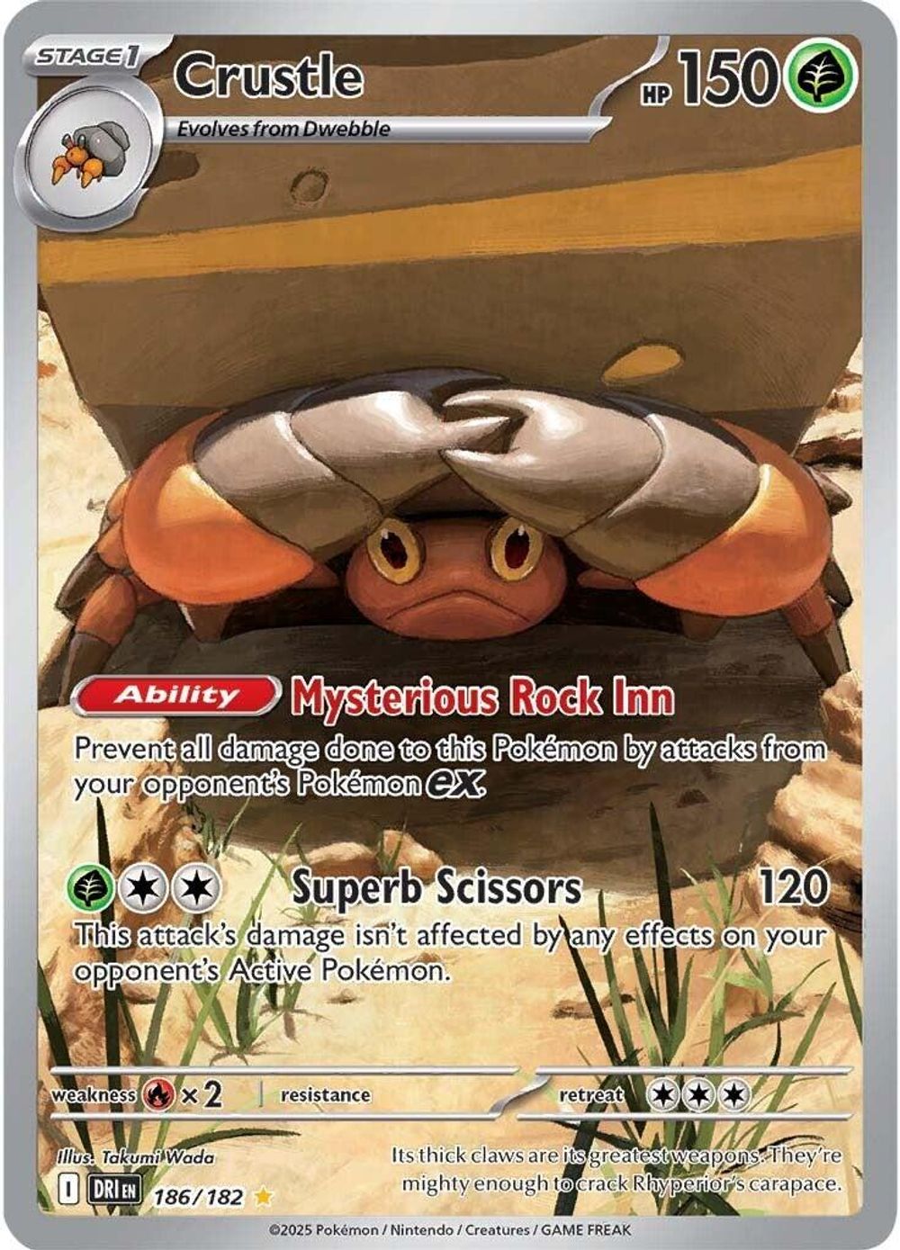 Crustle - 186/182 — SV10: Destined Rivals