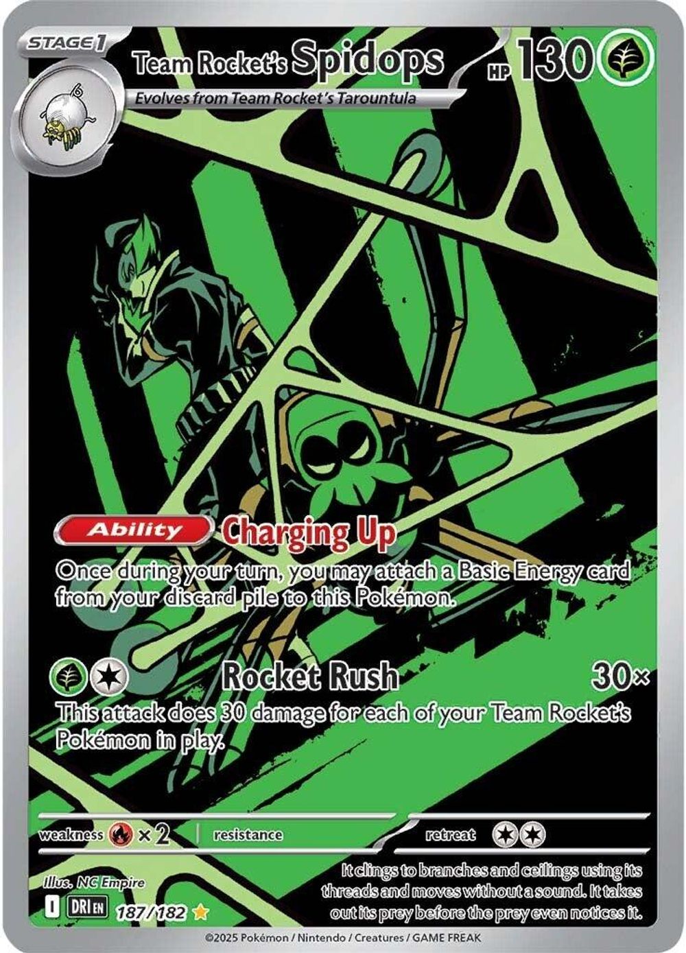 Team Rocket's Spidops - 187/182 — SV10: Destined Rivals