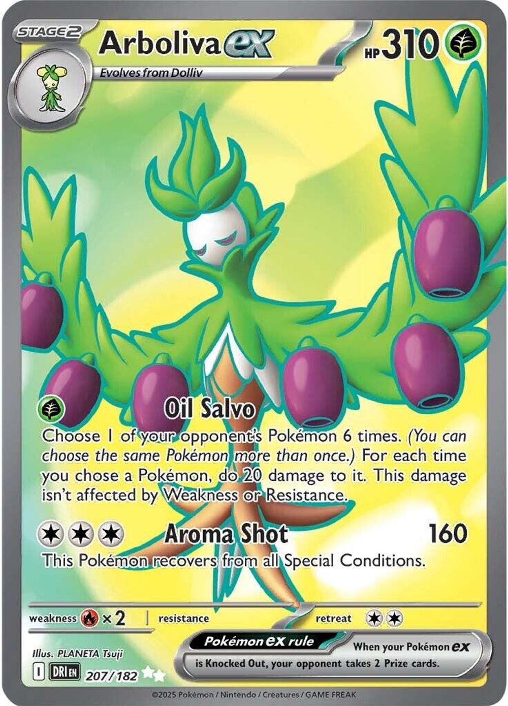 Arboliva ex - 207/182 — SV10: Destined Rivals