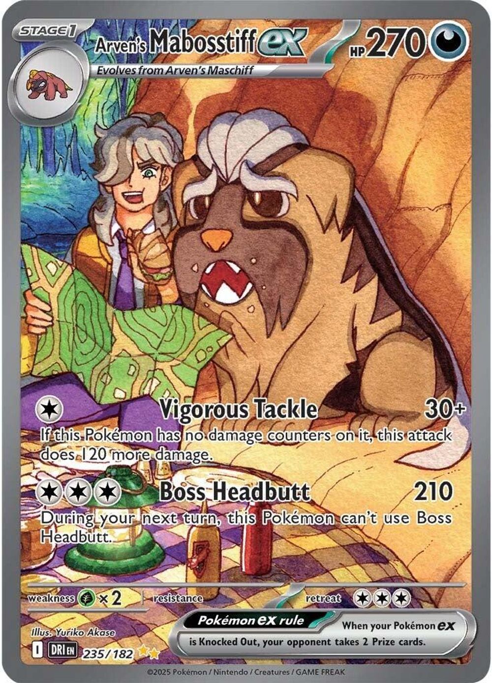 Arven's Mabosstiff ex - 235/182 — SV10: Destined Rivals