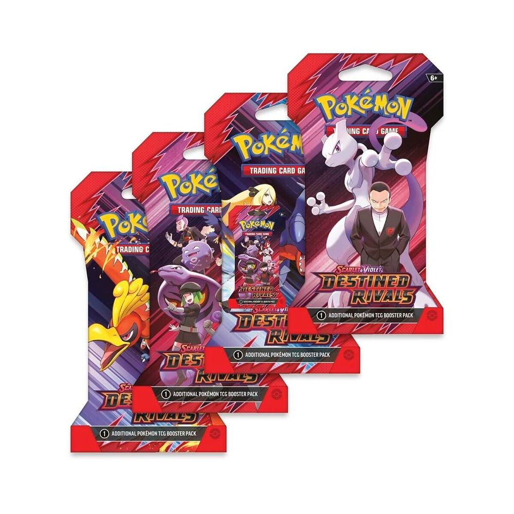 Destined Rivals Sleeved Booster Pack Art Bundle [Set of 4] — SV10: Destined Rivals