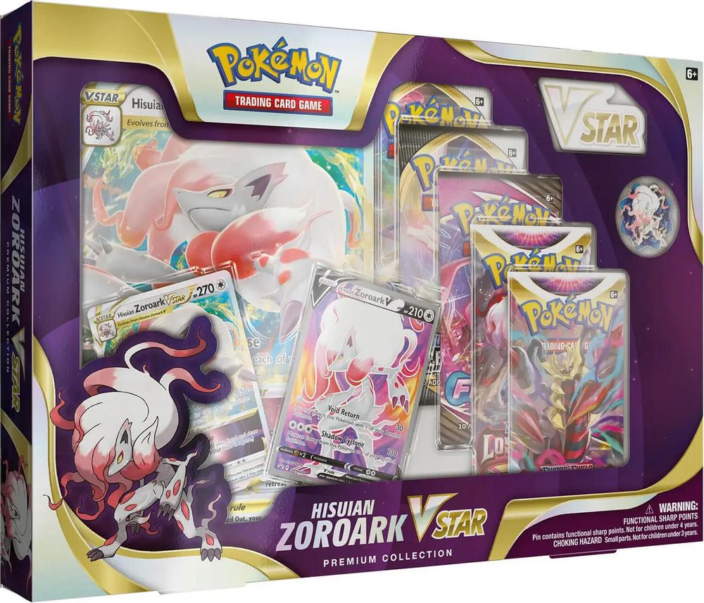 Hisuian Zoroark VSTAR Premium Collection (International Version) — SWSH11: Lost Origin