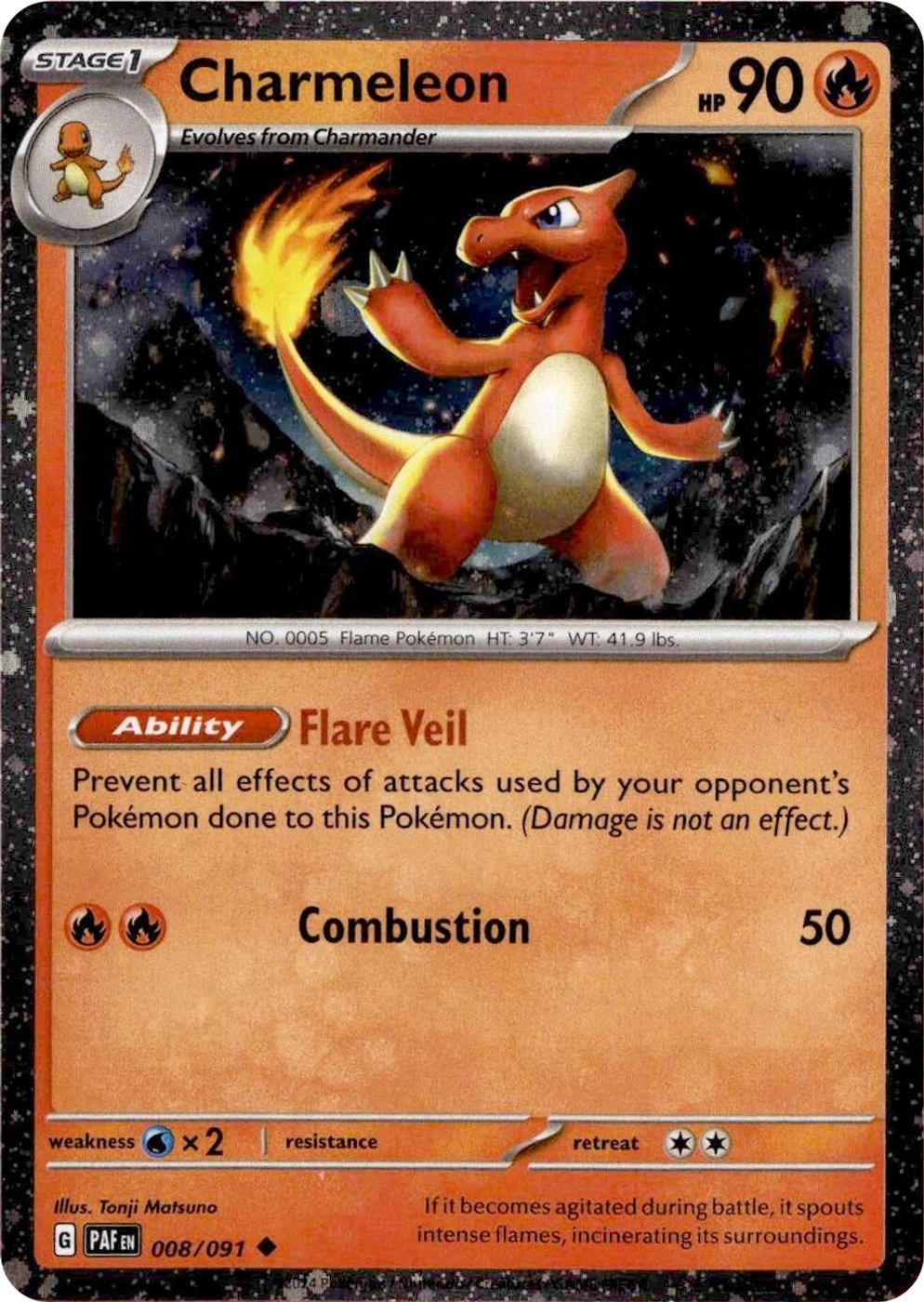 Charmeleon - 008/091 (Cosmos Holo) — Miscellaneous Cards & Products