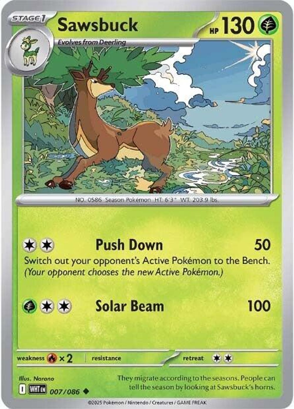 Sawsbuck — SV: White Flare