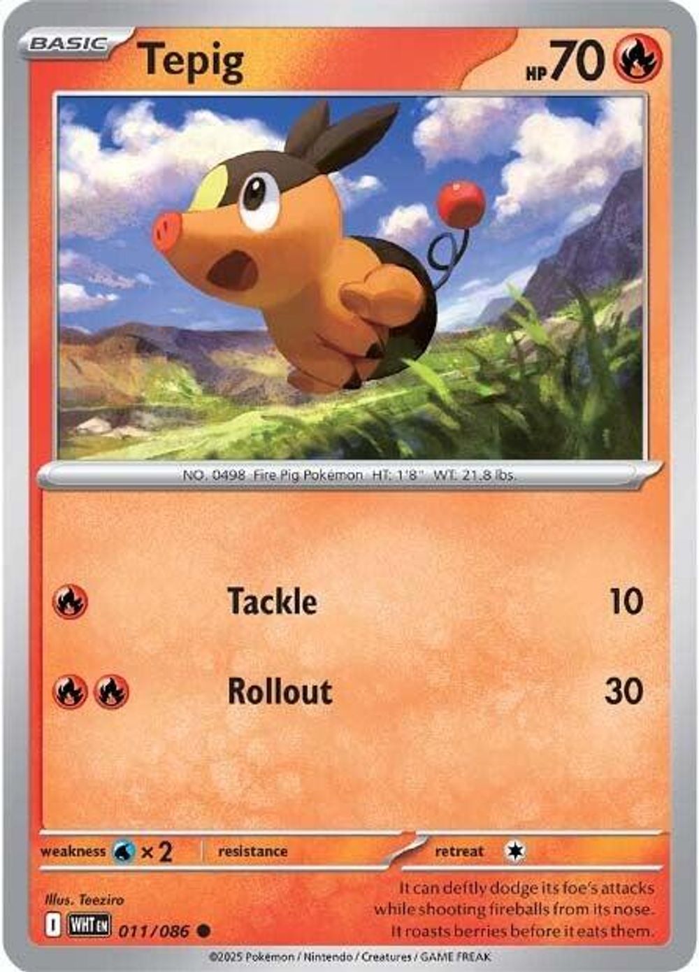 Tepig — SV: White Flare