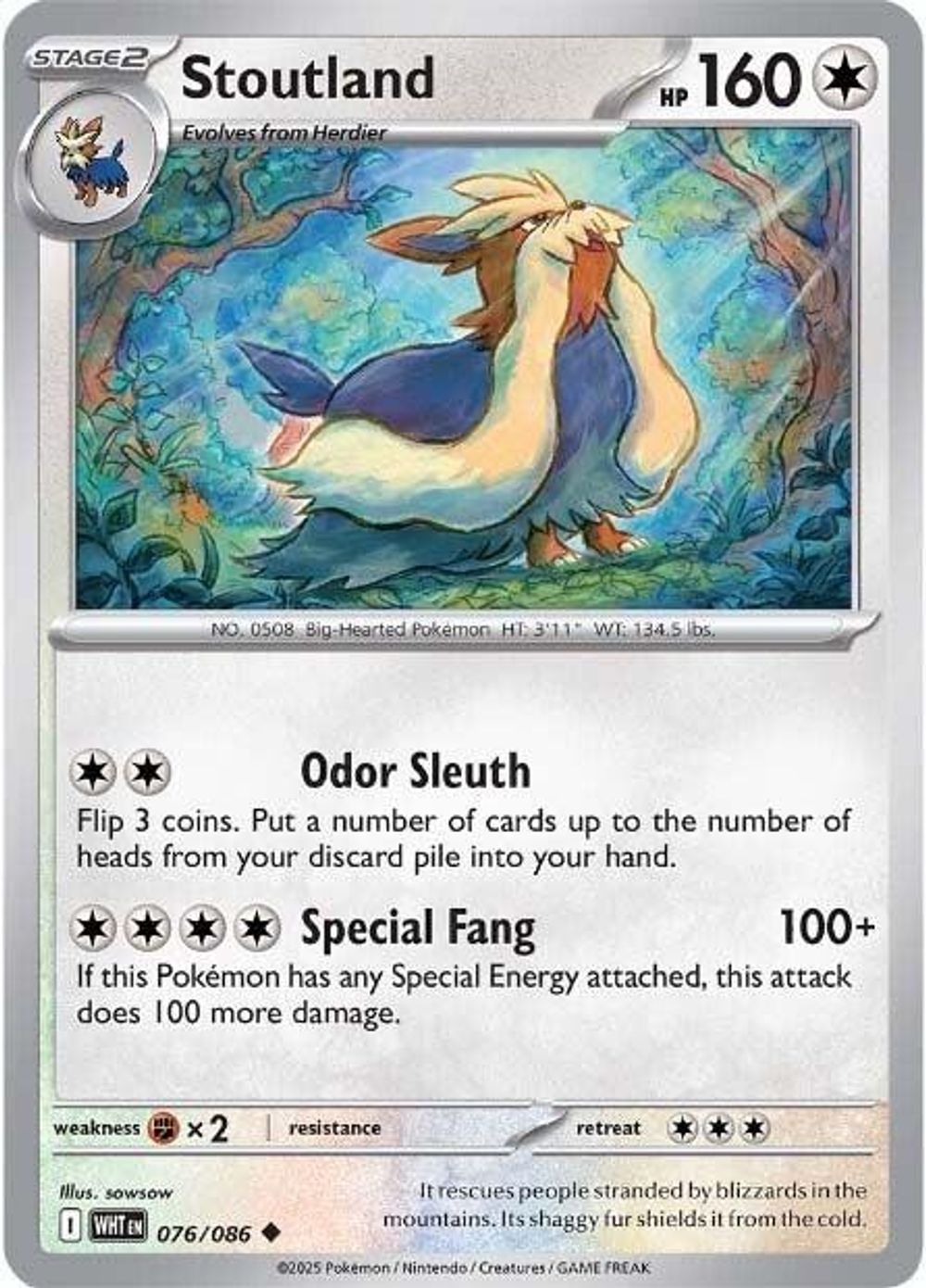 Stoutland — SV: White Flare