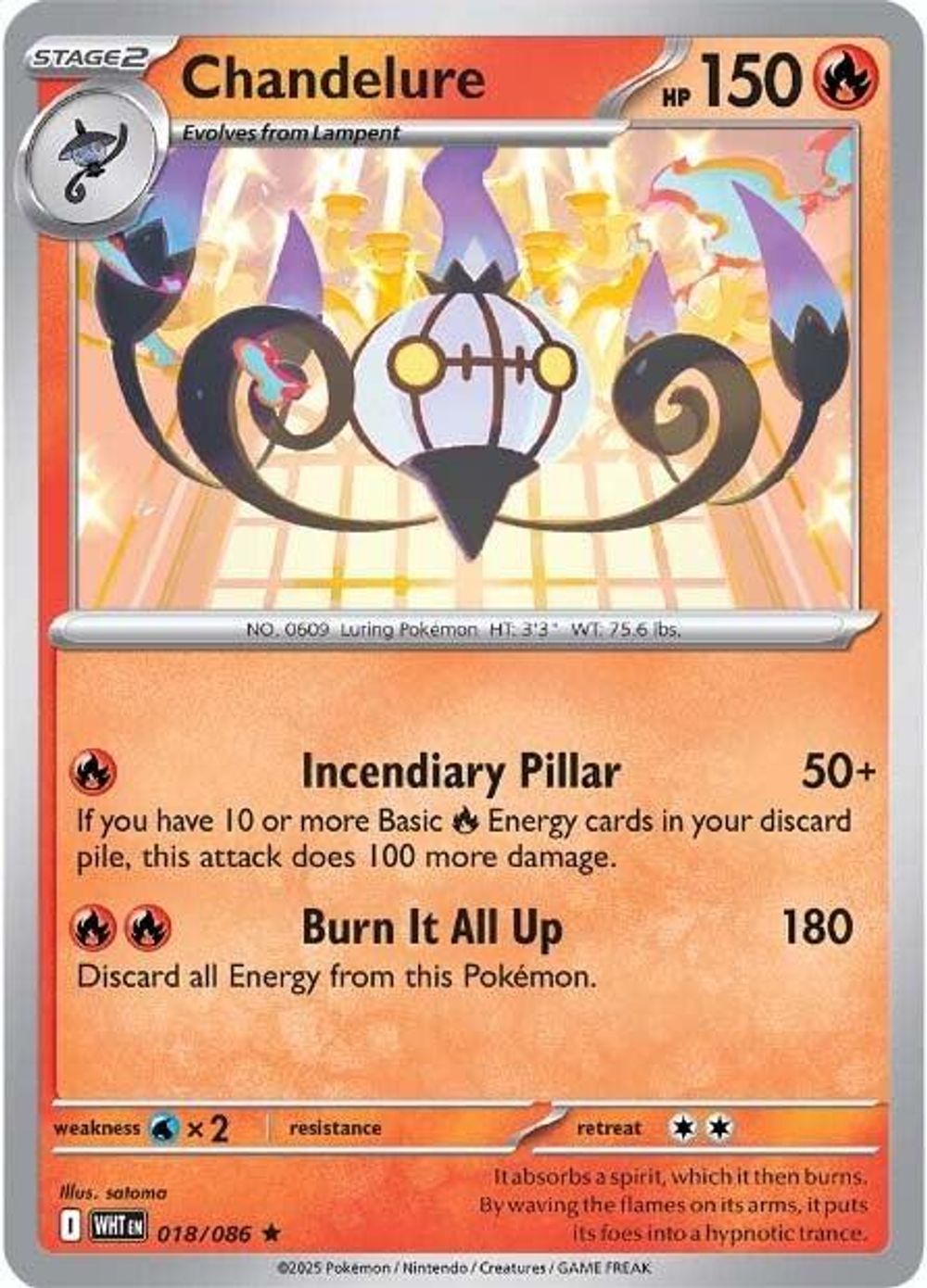 Chandelure — SV: White Flare