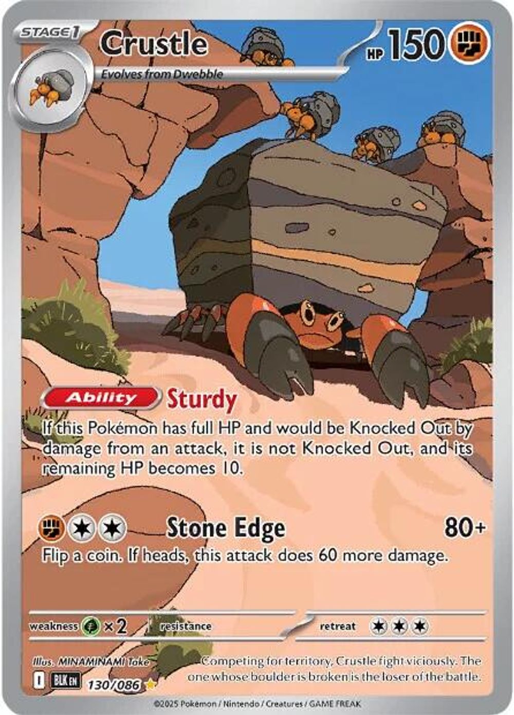 Crustle - 130/086 — SV: Black Bolt