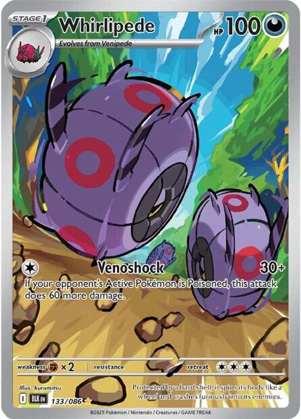 Whirlipede - 133/086 — SV: Black Bolt