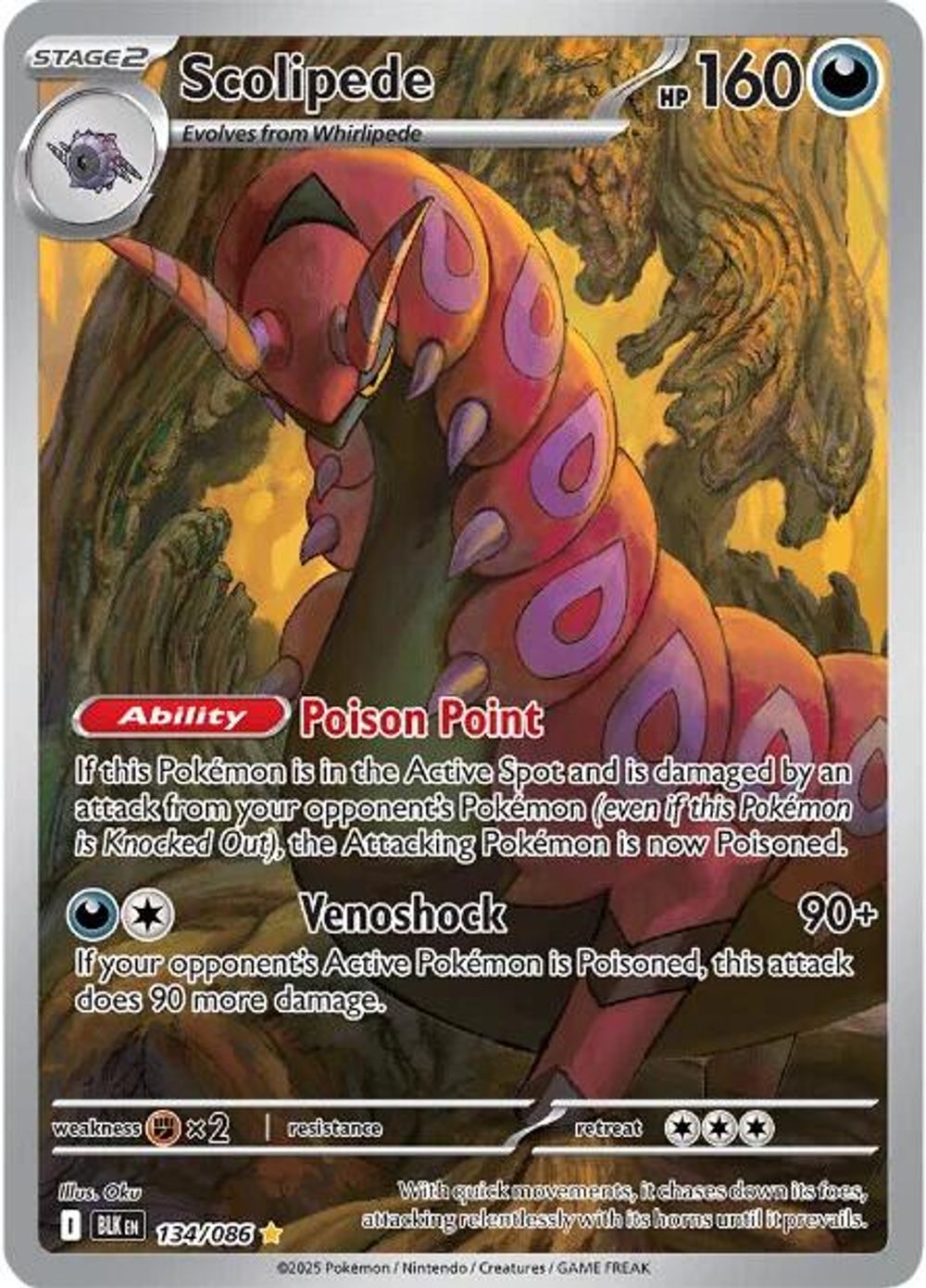 Scolipede - 134/086 — SV: Black Bolt