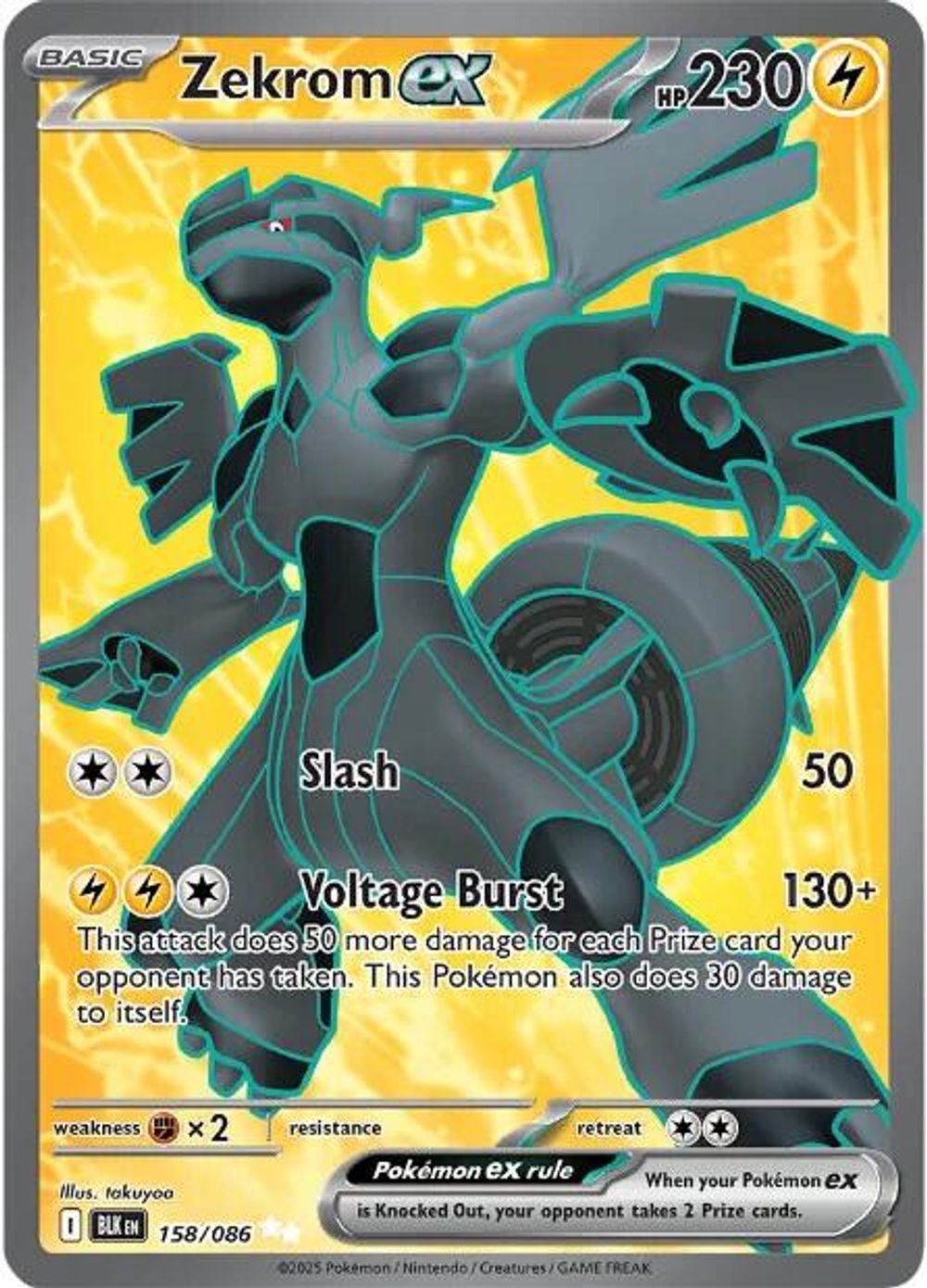 Zekrom ex - 158/086 — SV: Black Bolt