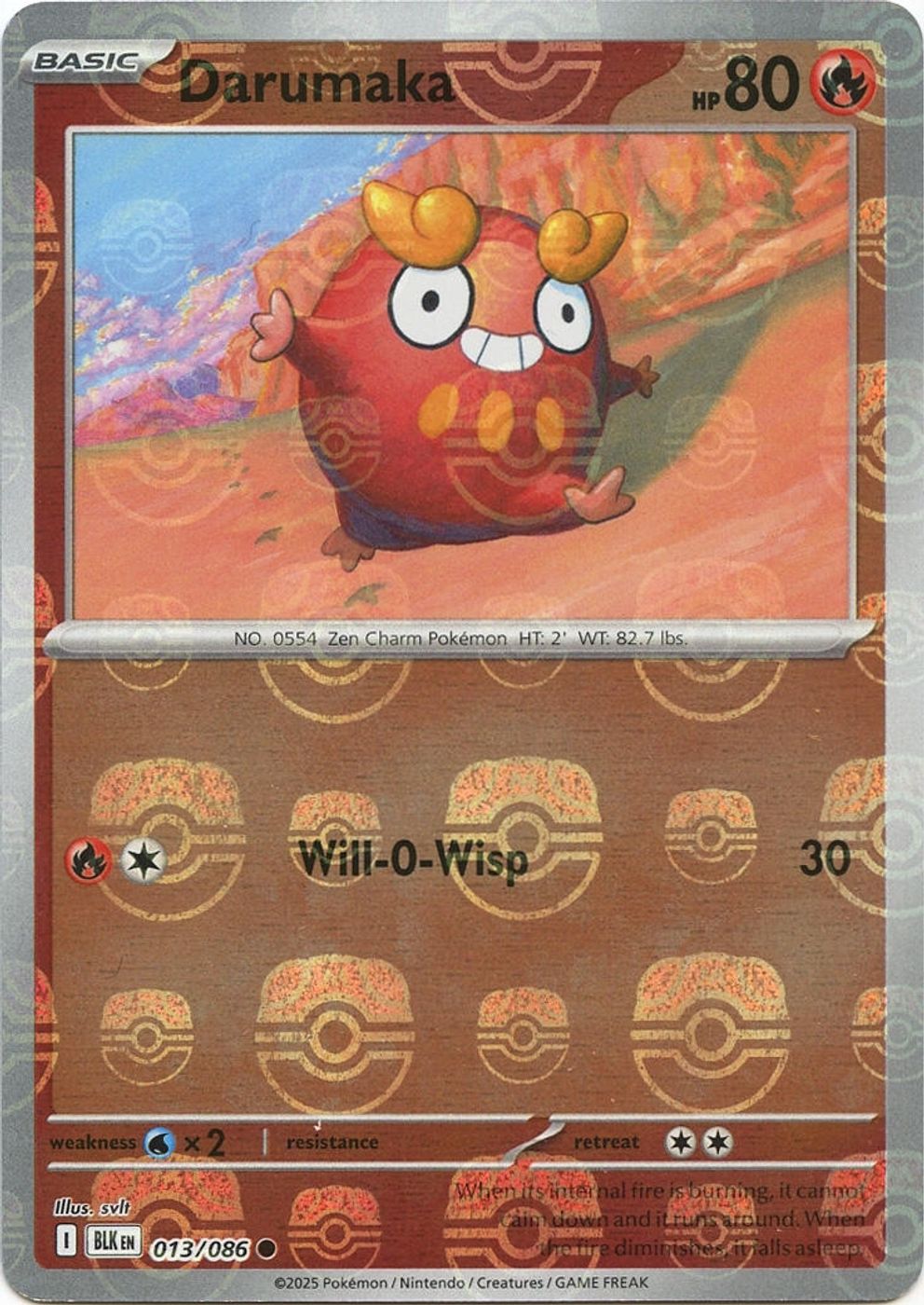 Darumaka (Master Ball Pattern) — SV: Black Bolt