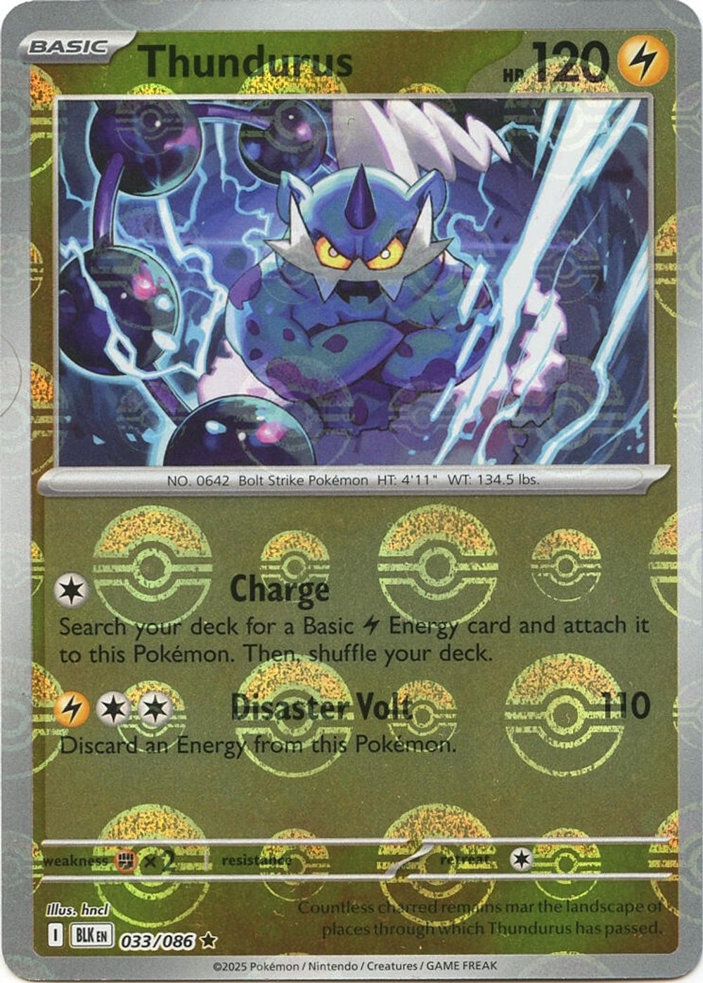 Thundurus (Poke Ball Pattern) — SV: Black Bolt