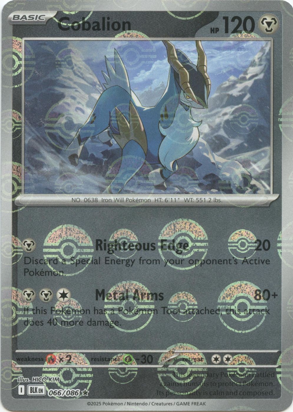 Cobalion (Poke Ball Pattern) — SV: Black Bolt