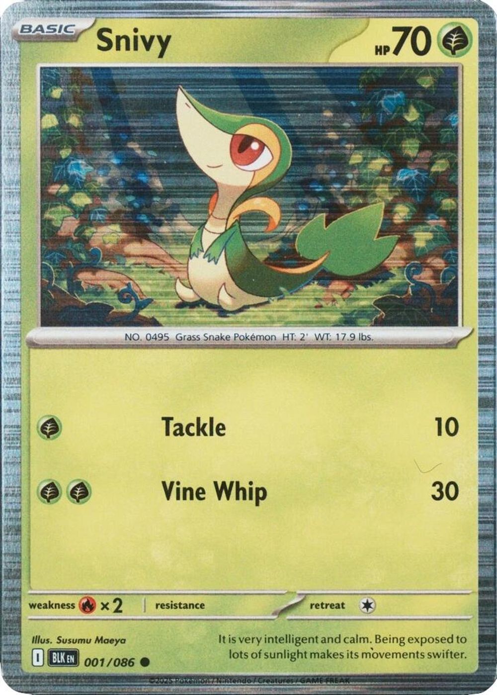 Snivy - 001/086 (Unova Poster Collection) — Miscellaneous Cards & Products