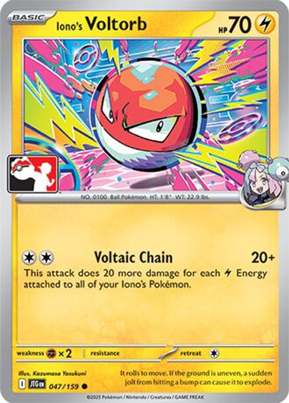 Iono's Voltorb — Prize Pack Series Cards
