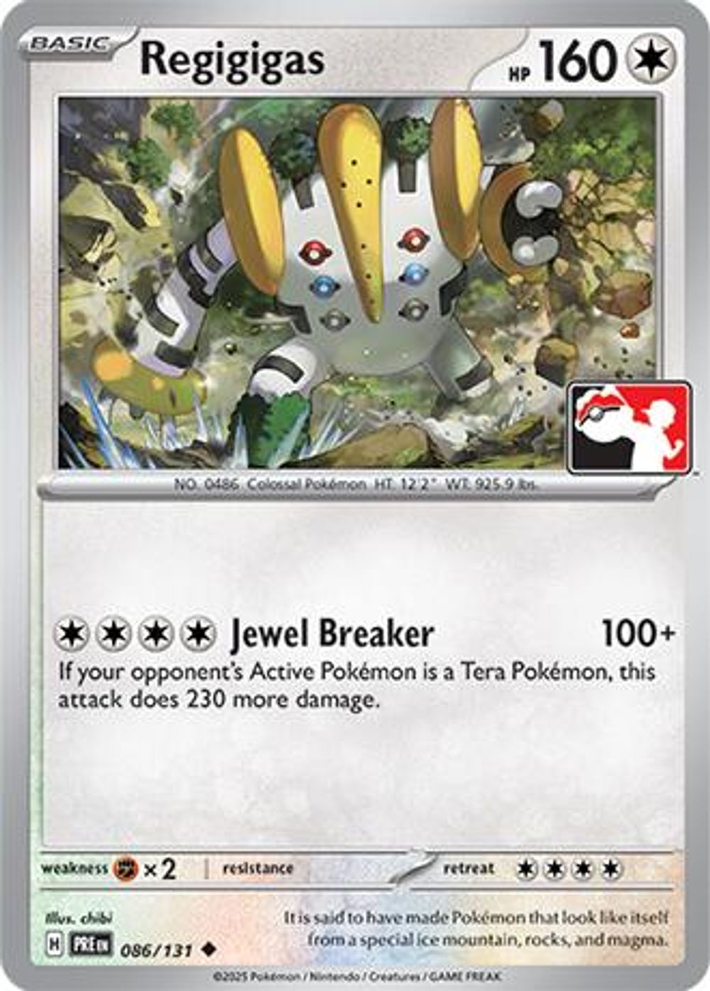 Regigigas - 086/131 — Prize Pack Series Cards