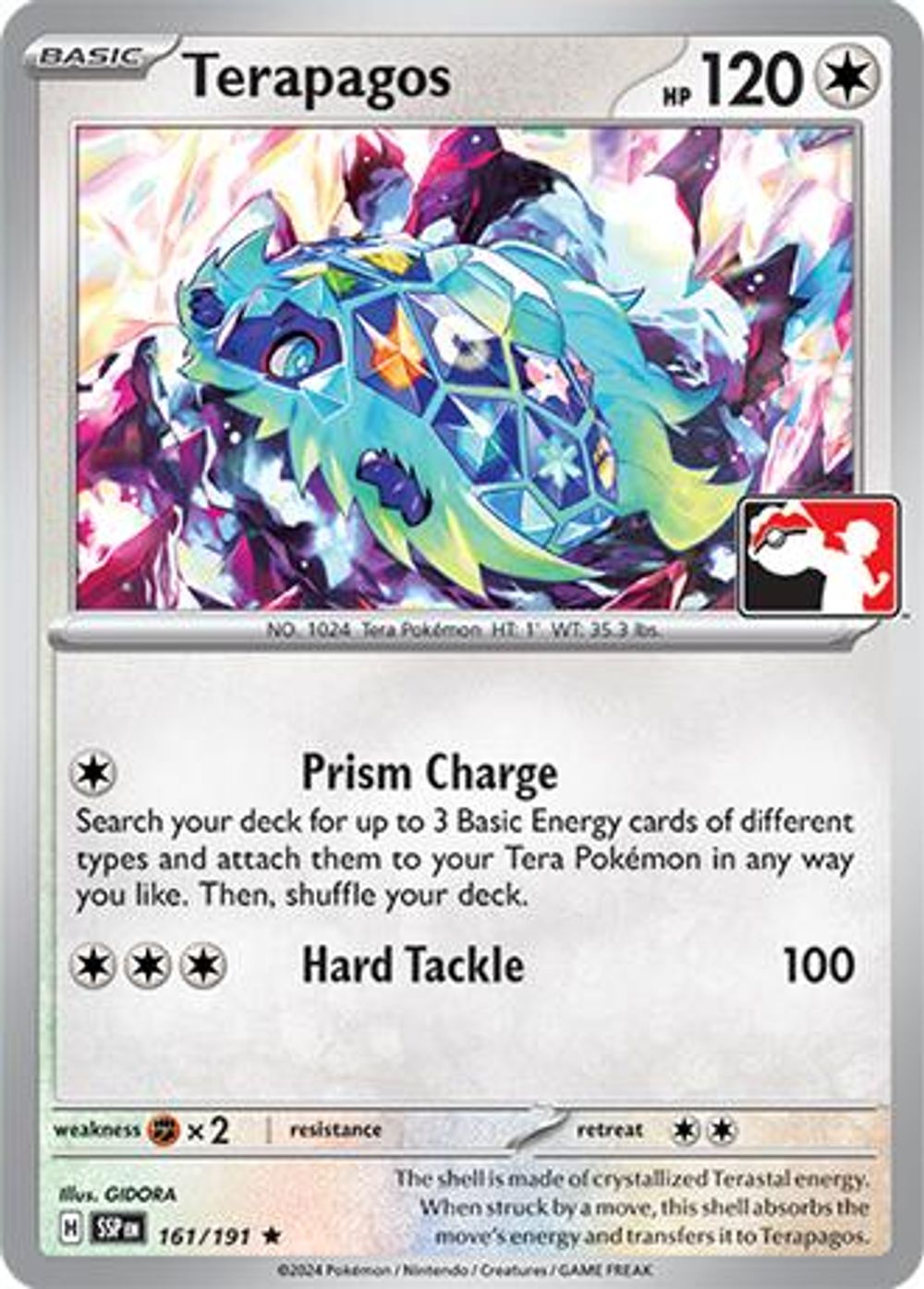 Terapagos - 161/191 — Prize Pack Series Cards