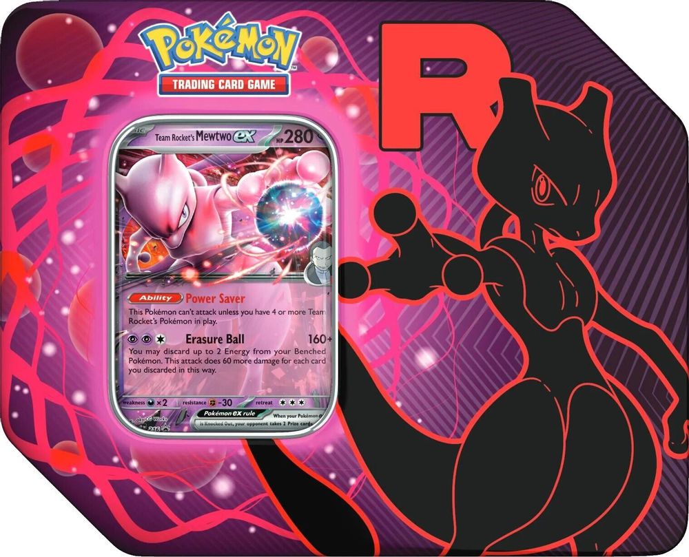 Team Rocket Tin [Team Rocket's Mewtwo ex] — Miscellaneous Cards & Products